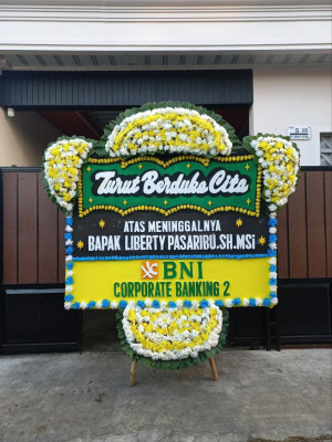 Papan Bunga Duka di Karet Kuningan