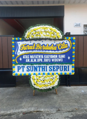 Papan Bunga Duka di Karet Kuningan