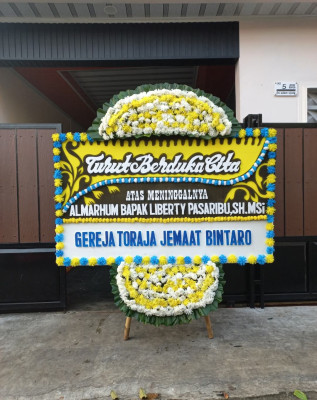 Papan Bunga Duka di Karet Kuningan